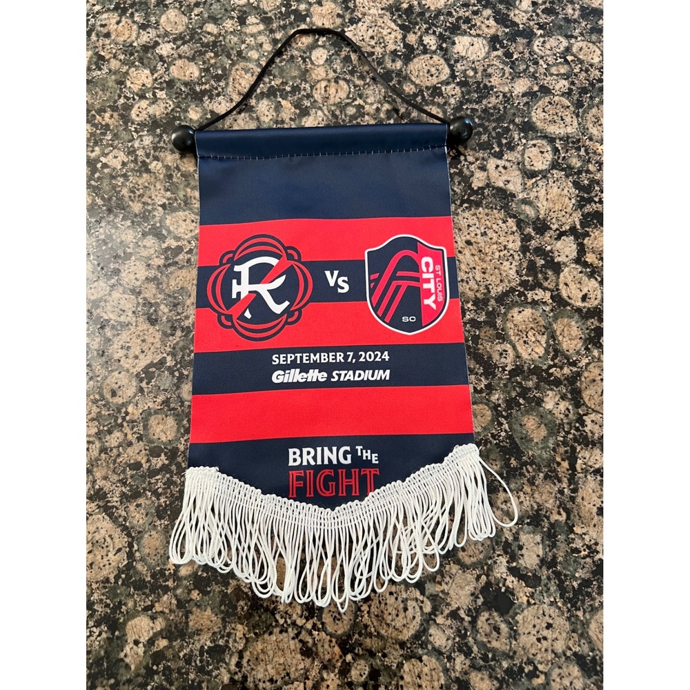 New England Revolution vs St Louis City SC 2024 Gillette Stadium Pennant Banner